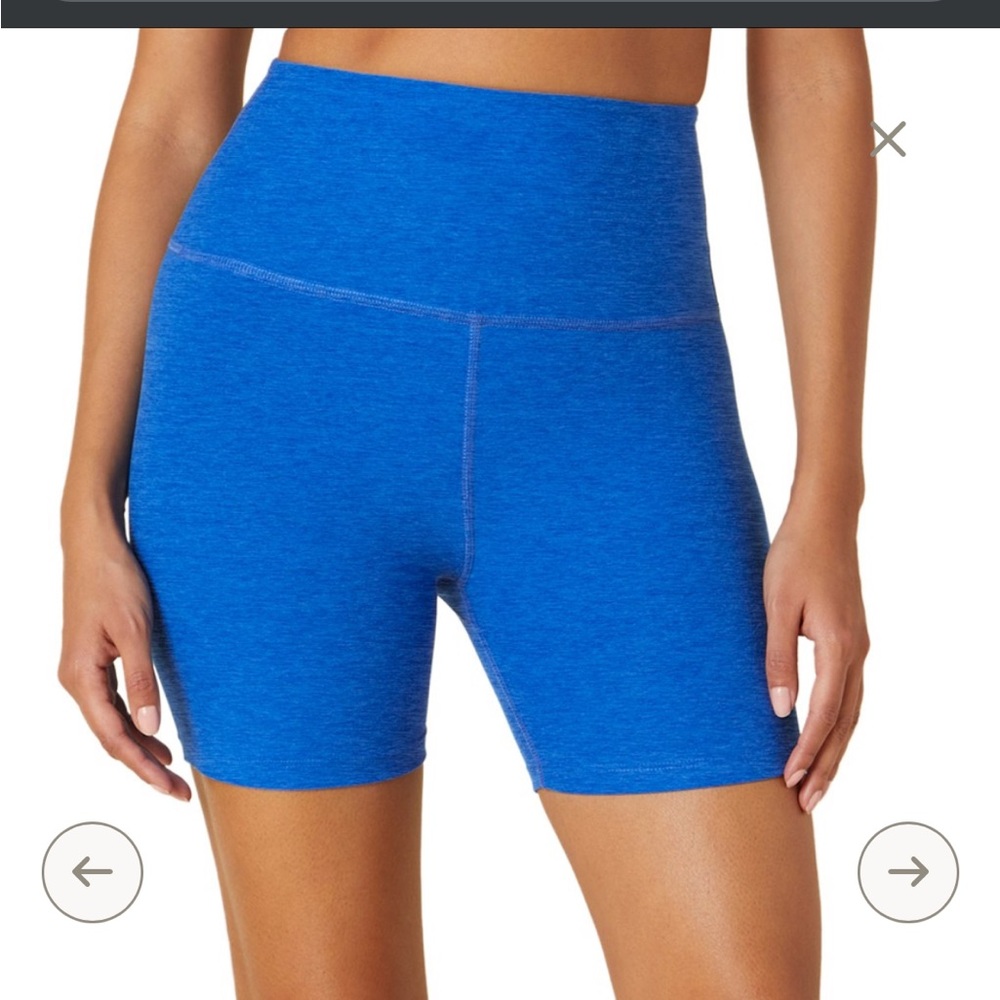 Cobalt Blue Beyond Yoga Biker Shorts